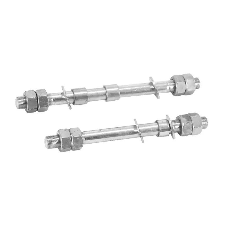 Axe de roue avant et arrière Peugeot 103 diamètre 12 mm longueurs 155 et 180 mm (paire)