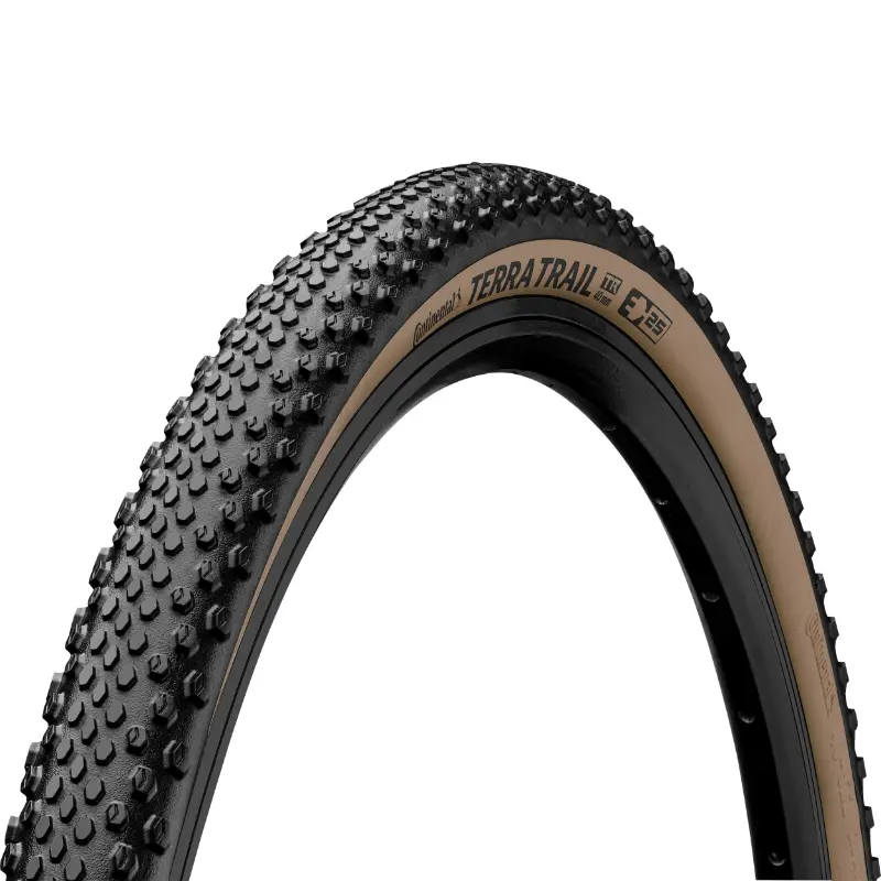 Pneu gravel Continental Terra Trail Shield Wall 700 x 40 tubeless ready noir-marron (40-622)