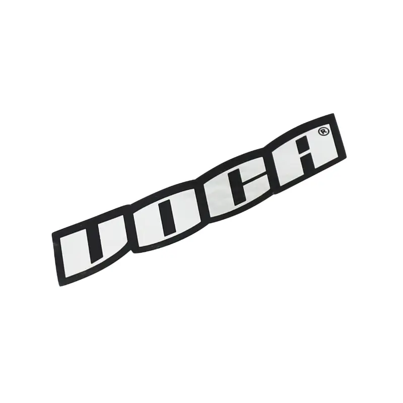 Voca Racing 110X40 mm کروم گرمی سے مزاحم اسٹیکر