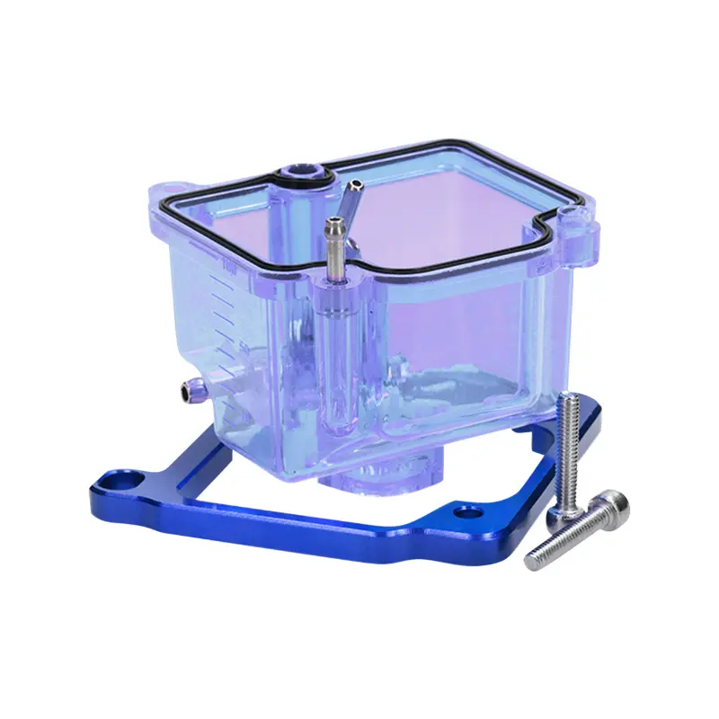 Cuve de carburateur VOCA Racing type PWK 19 à 30 mm transparent bleu