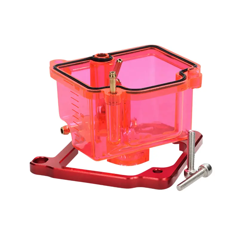 Cuve de carburateur VOCA RACING type PWK 19 à 30 mm transparent rouge
