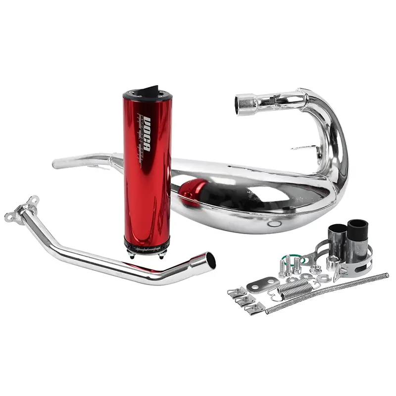 Silencieux VOCA Racing chromé passage haut droit Beta 50 RR 2021+ aluminium rouge