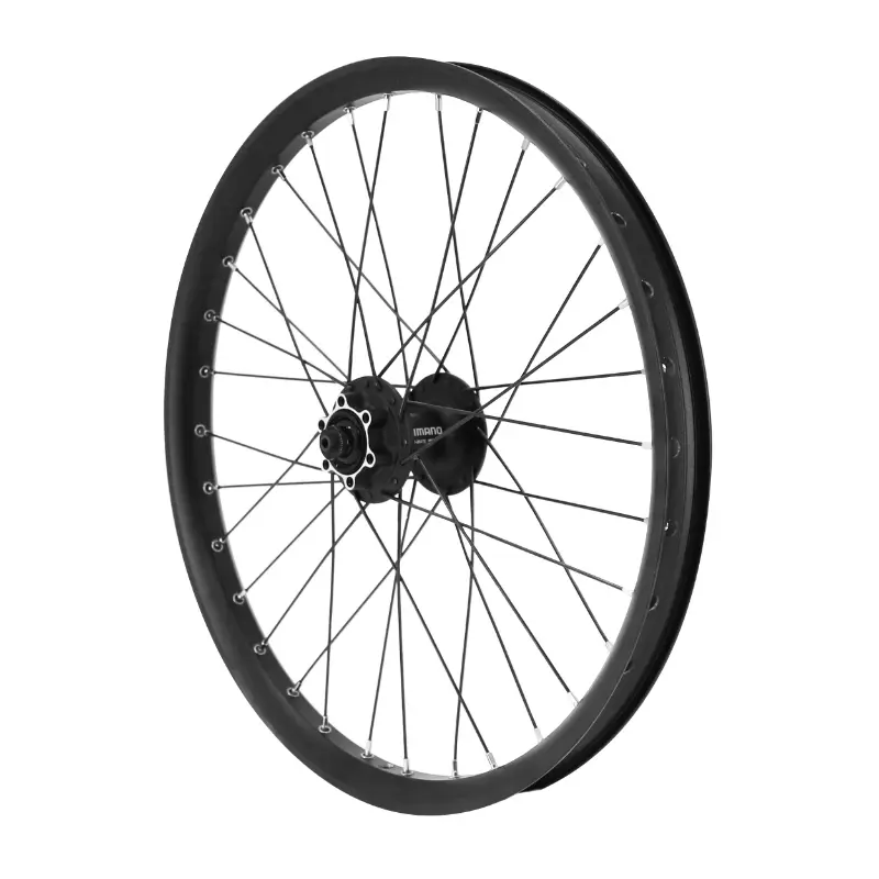 Roue VTT VELOX 20" disque blocage avant noir moyeu Shimano M475 jante 30C 32 rayons 2.3mm