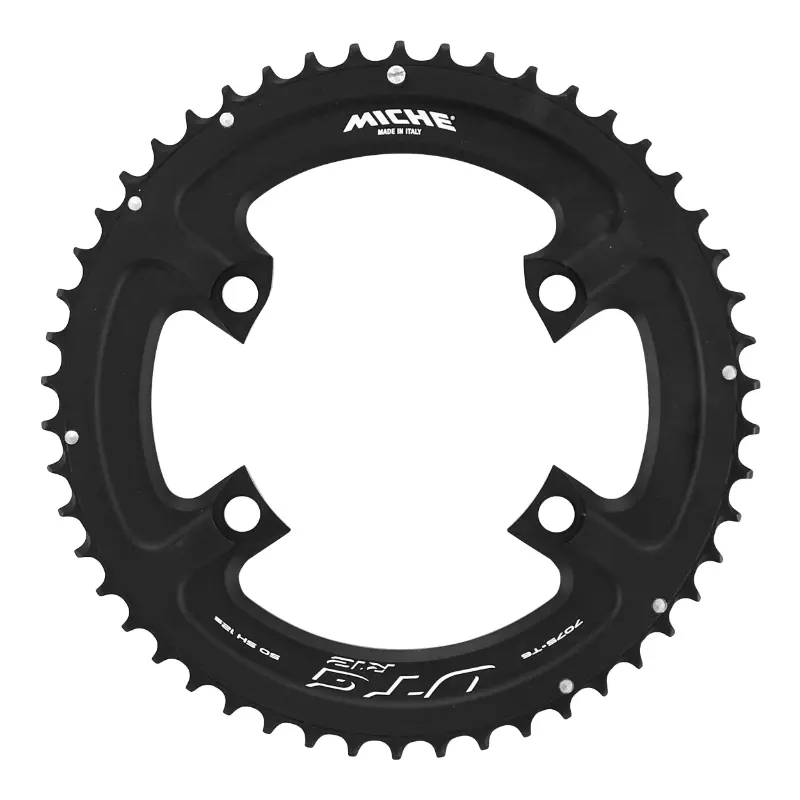 Rennrad-Kettenblatt 4BRA D.110 für Shimano 105 R7100 Miche 50DTS außen schwarz 12V.
