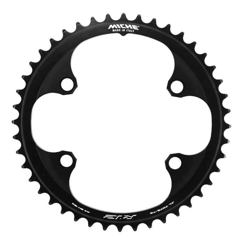 Rennrad-Kettenblatt 4BRA Ø110 für Shimano 105 R7100 - Ultegra R8100 Miche 44DTS innen schwarz 12-fach