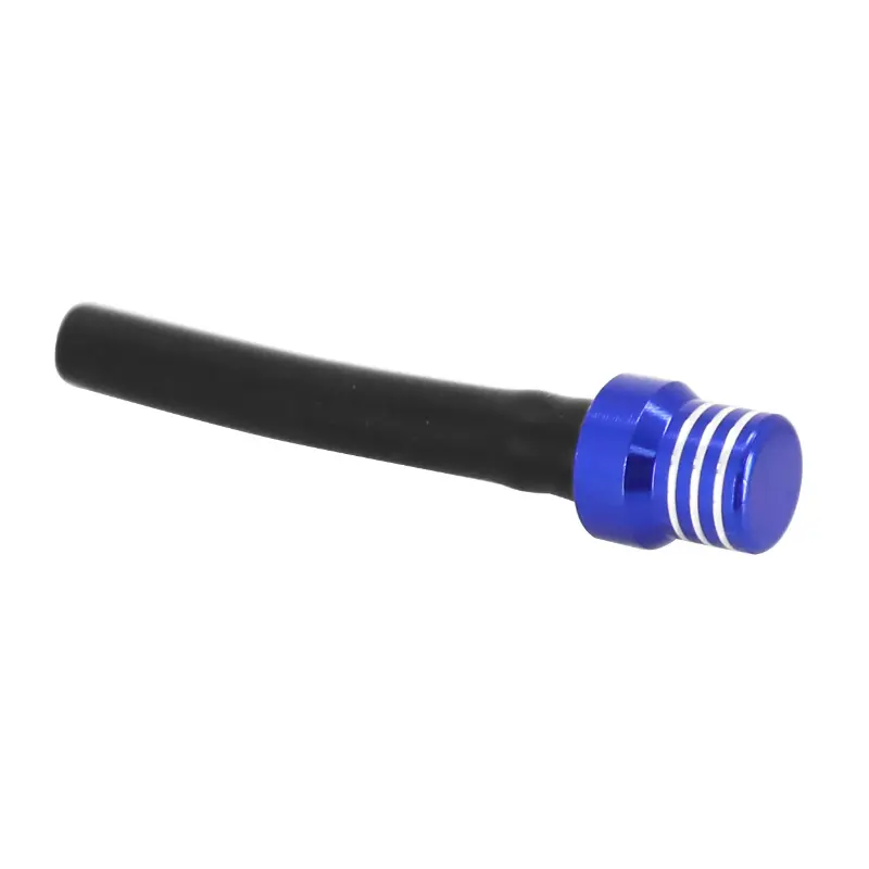 Bouchon de mise à l'air reniflar réservoir essence moto tout-terrain alu CNC bleu P2R
