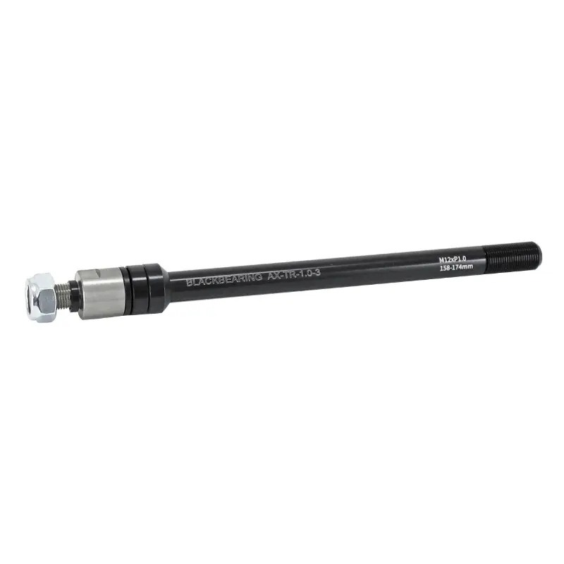 محور عابر مقطورة عجلة خلفية Black Bearing ملولبة M12X1.0MM لـ 12X142-148 (158-170MM) مع فاصل