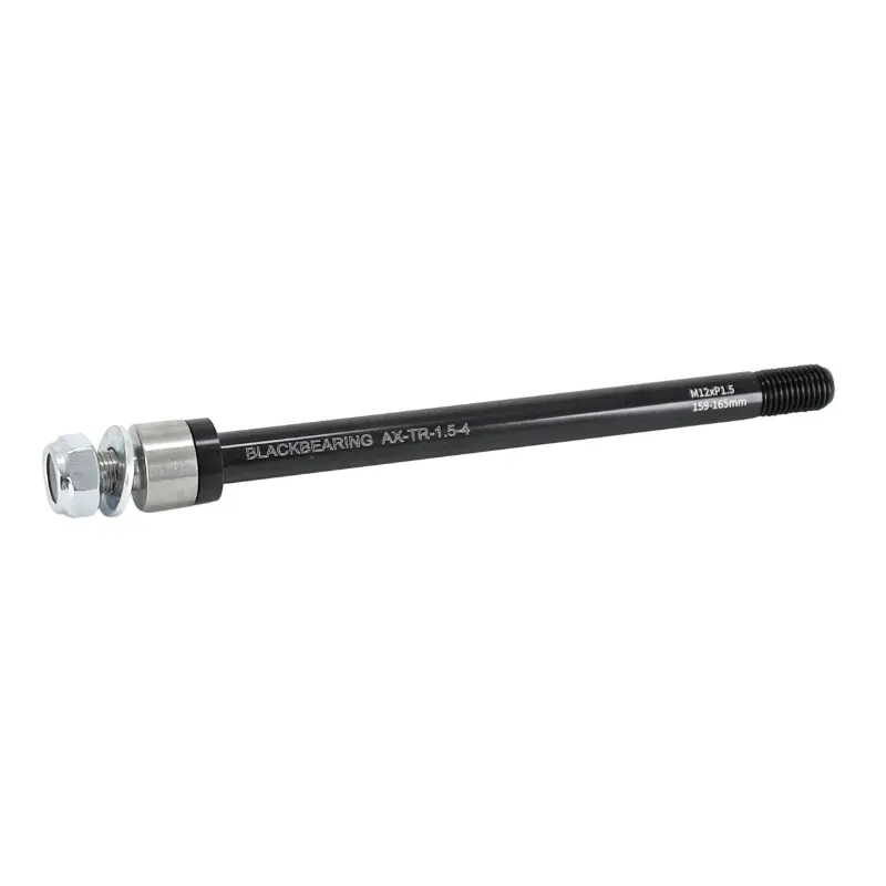 ٹریلر ریئر وہیل تھرو ایکسل بلیک بیئرنگ M12X1.5MM تھریڈ کے لیے 12X142-148 (159-165MM) سپیسر کے ساتھ