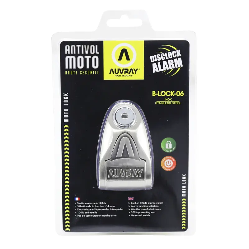 AUVRAY B-Lock 사운드 알람 디스크 록 스테인리스강 직경 6mm — 4번째 뷰