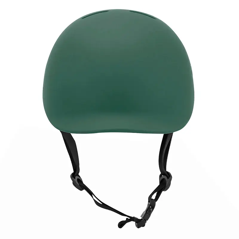 Fahrradhelm für Erwachsene NEWTON urban mattgrün in-mold mit Visier und integrierter Beleuchtung 55-58 cm — Ansicht 2