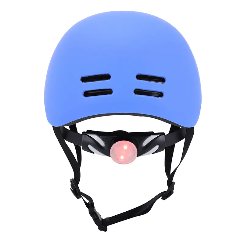 Fahrradhelm für Erwachsene Newton urban mattblau mit Visier und integrierter Beleuchtung 58-61 cm — Ansicht 6