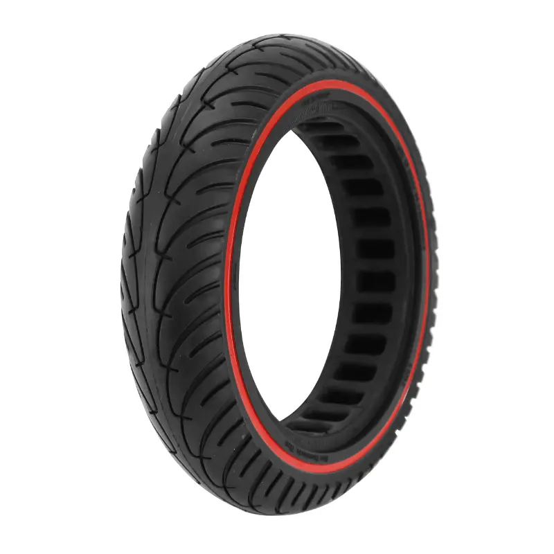 Pneu trottinette plein 8.5 x 2.00 noir liseré rouge P2R
