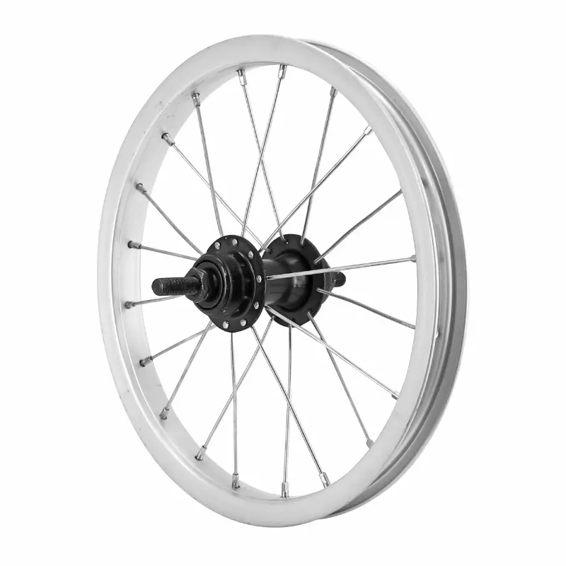 Roue city patin 14" x 1.75 arrière jante alu moyeu acier axe plein roue libre 1V Sélection P2R