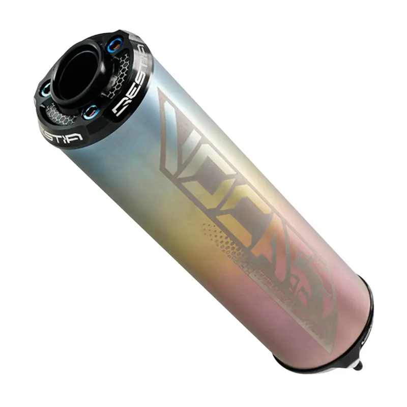 Schalldämpfer VOCA Racing 50 mit Box Bestia RD30400 matt titan chromiert Rookie SCR MK Barikit
