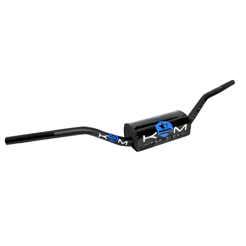 Guidon KRM Pro Ride Oversize Diamètre 28,6 mm Aluminium Noir-Bleu avec Mousse