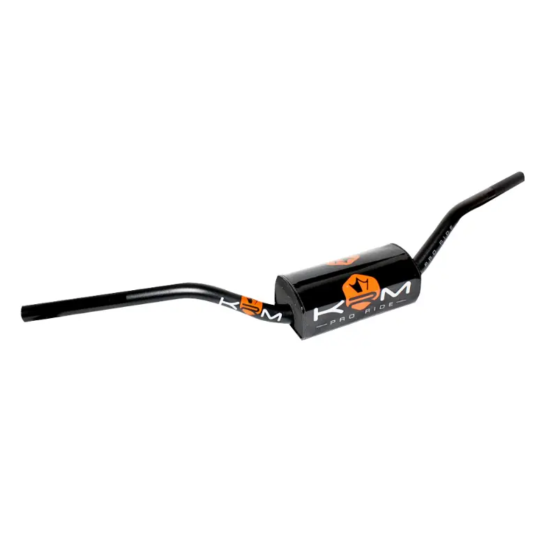 Guidon KRM Pro Ride Oversize 28,6 mm Aluminium Noir Orange avec Mousse
