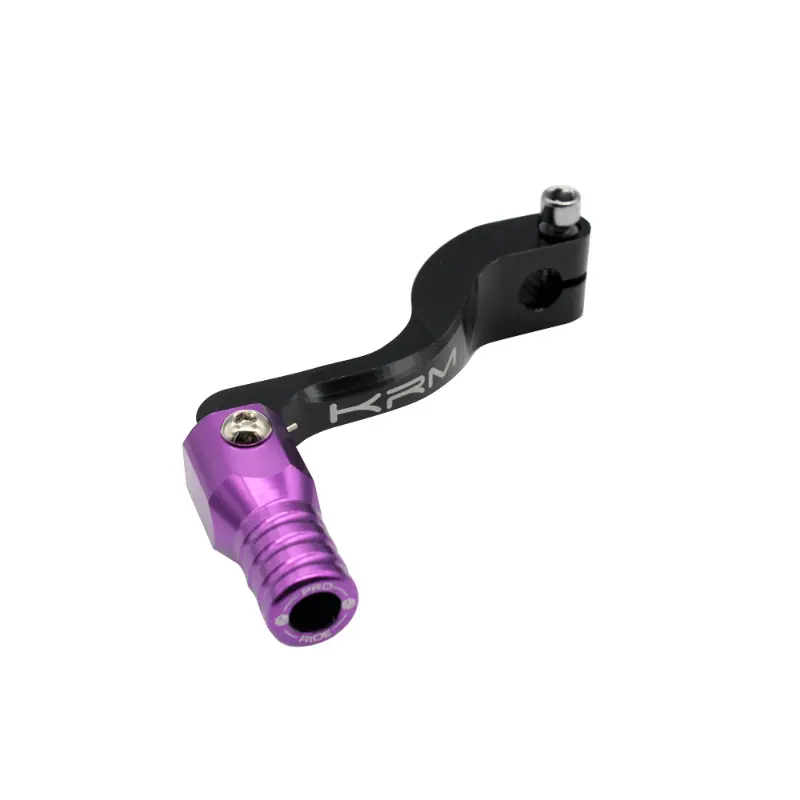 KRM 프로 라이드 알루미늄 CNC 블랙-퍼플 폴딩 기어 시프터 Minarelli 50 AM6 Beta 50 RR Rieju 50 MRT Sherco 50 SM-R