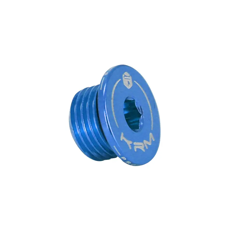 Bouchon d'huile KRM Pro Ride aluminium CNC bleu Derbi 50 Senda GPR