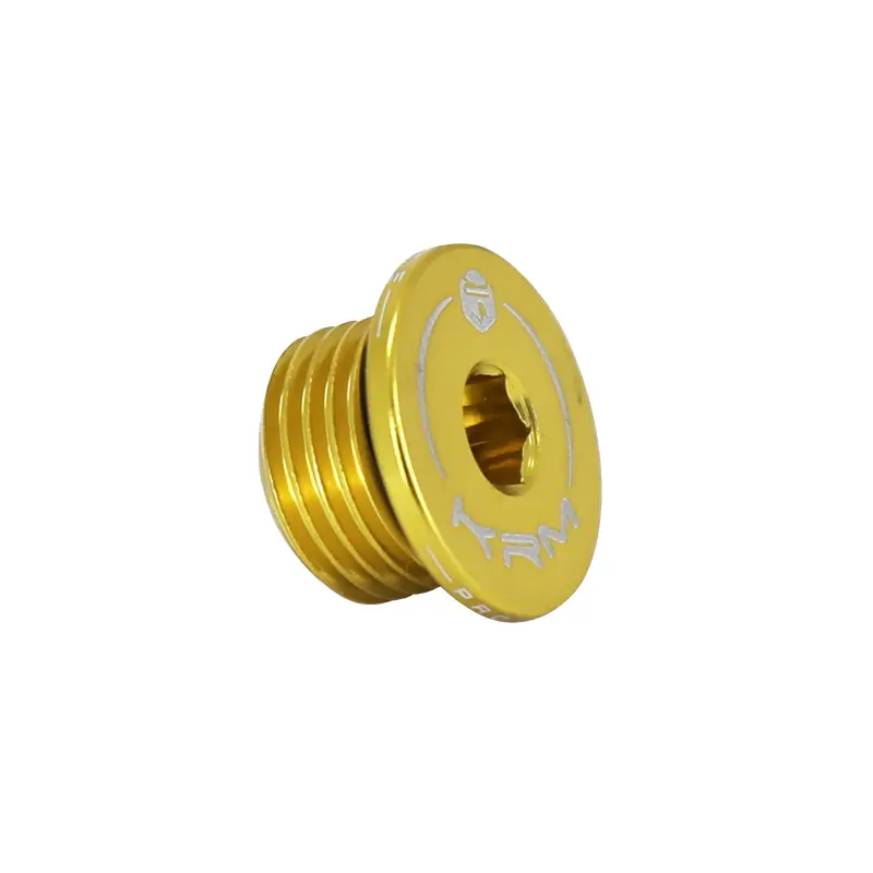 Bouchon d'huile boîte KRM Pro Ride aluminium CNC or Derbi 50 Senda