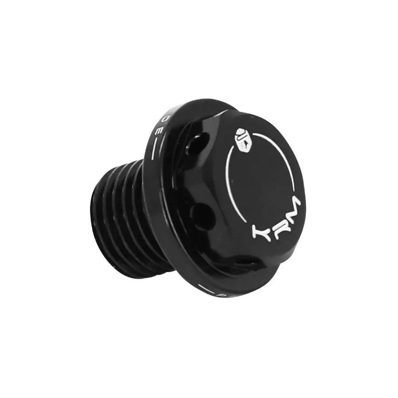 Bouchon d'huile 50 a boite Krm Pro Ride pour minarelli 50 AM6-BETA 50 rr-rieju 50 mrt-sherco 50 SM-R, se-r alu CNC noir