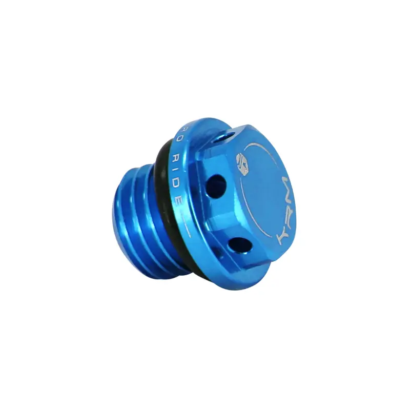 Bouchon d'huile 50 boîte KRM Pro Ride Minarelli 50 AM6 - BETA 50 RR - Rieju 50 MRT - Sherco 50 SM-R SE-R alu CNC bleu