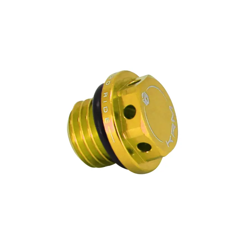 Bouchon d'huile 50 a boite Krm Pro Ride pour minarelli 50 AM6-BETA 50 rr-rieju 50 mrt-sherco 50 SM-R, se-r alu CNC or