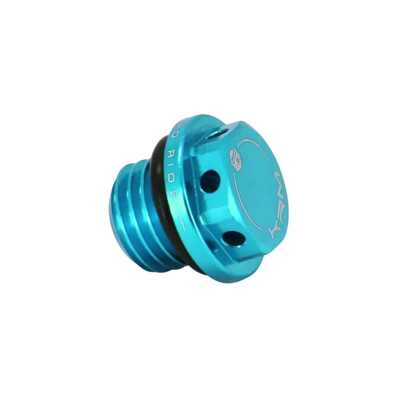 Bouchon d'huile 50 a boite Krm Pro Ride pour minarelli 50 AM6-BETA 50 rr-rieju 50 mrt-sherco 50 SM-R, se-r alu CNC bleu turquoise