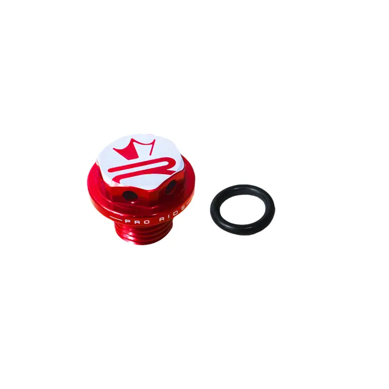KRM Pro Ride ایلومینیم CNC ریڈ آئل کیپ MBK 50 Booster/Stunt/Nitro/Ovetto Yamaha 50 BWS/Slider/Aerox/Neos