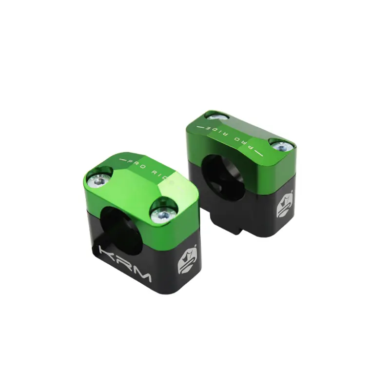 핸들바 직경 28.6 mm용 50 mm 폰토-서폰토 KRM 프로 라이드 알루미늄 CNC 블랙-그린