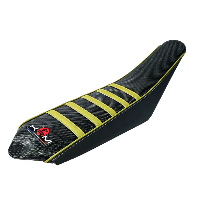 غطاء/كساء مقعد KRM Pro Ride لـ Sherco 50 SE-R، SM-R 2013+ أسود-أصفر