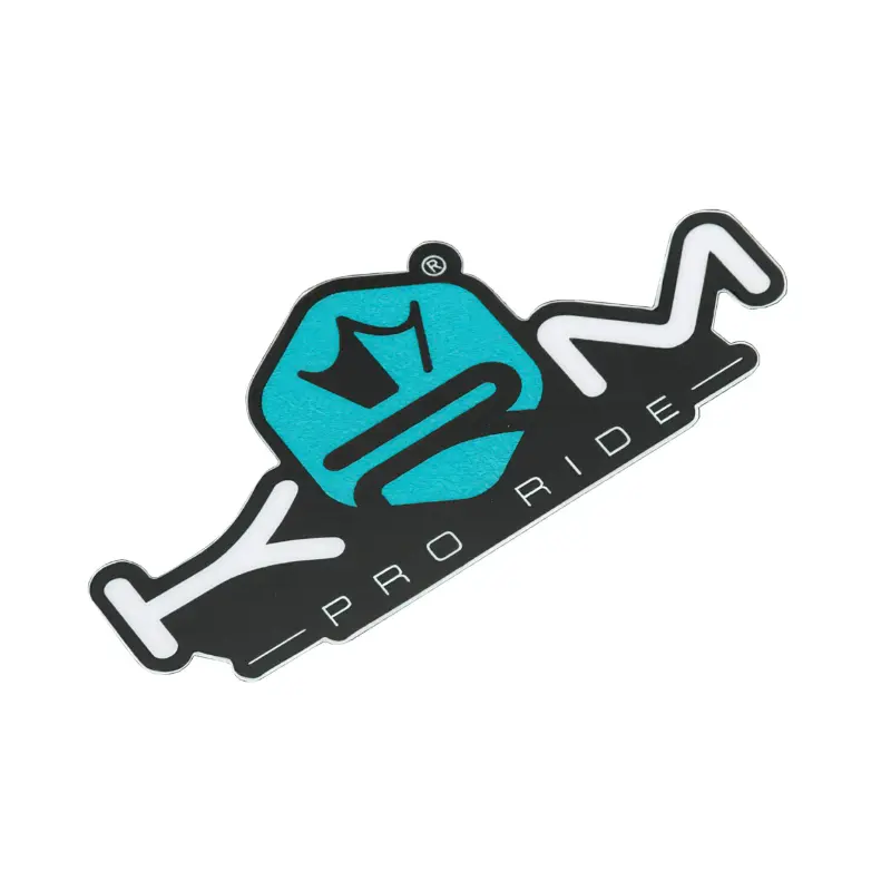 KRM Pro Ride 贴纸 80x40 mm 蓝绿色