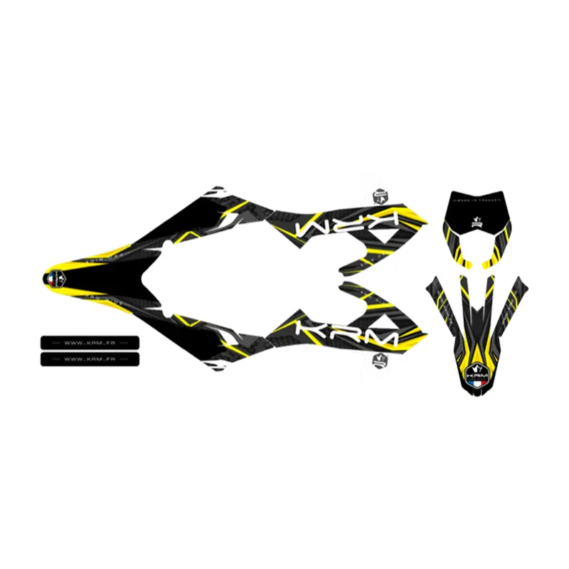 KRM Pro Ride 贴花装饰套件 适用于 Rieju 50 MRT 2022+ 黑黄
