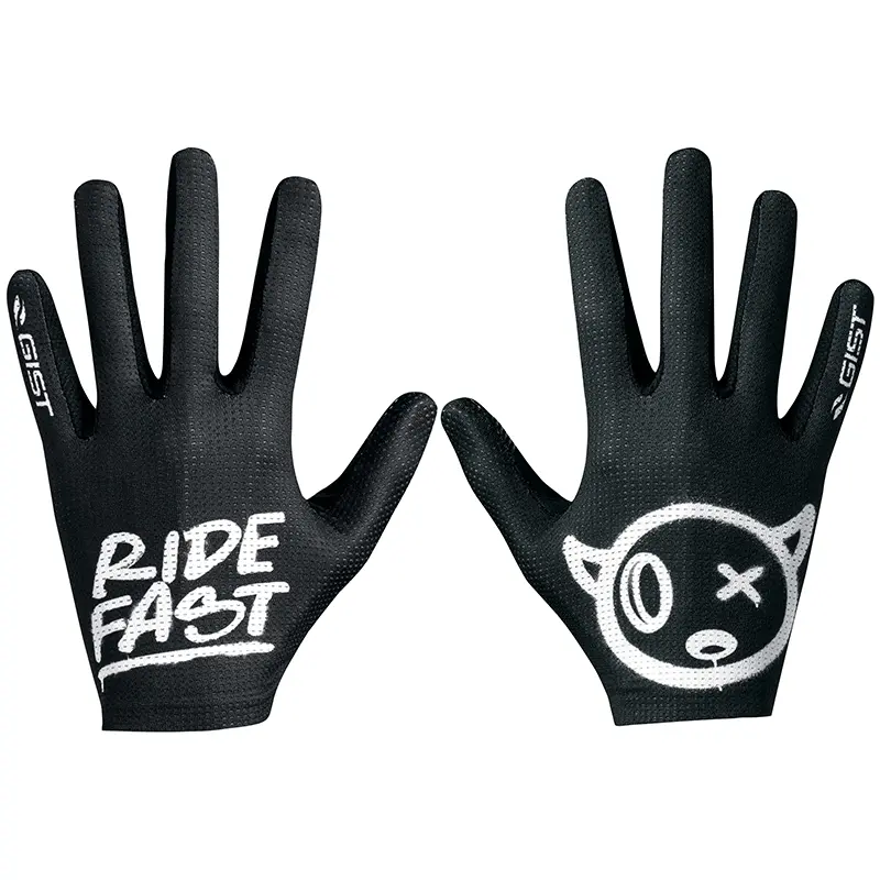 Lange VTT-Handschuhe Gist Faster Ride Fast schwarz M touchscreen-kompatibel