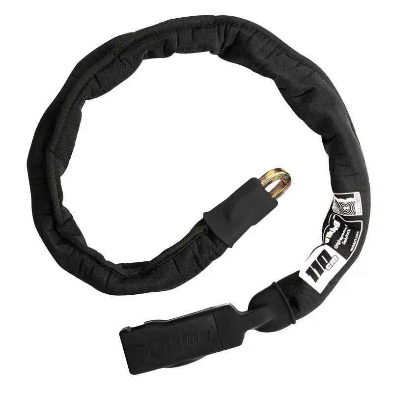 Fahrradschloss Kette mit Schlüssel Seatylock Viking Gold Glieder 10 mm 110 cm zugelassen Sold Secure Gold und FUB 2 Sterne