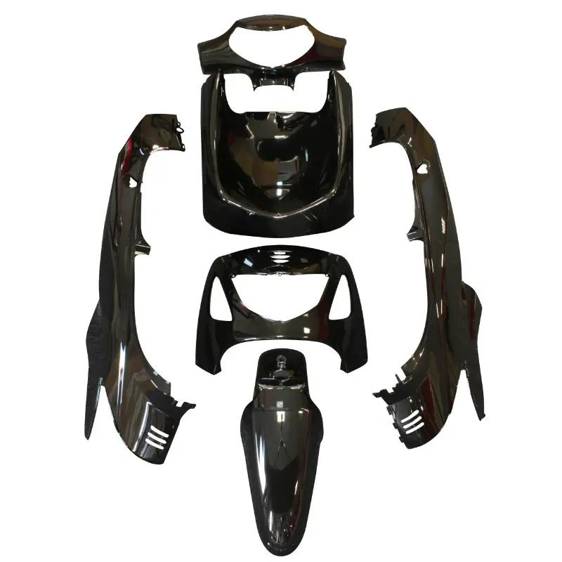 맥시스쿠터 어댑터블 카로세리-카렁징 Honda 125 SH 2001-2004년형 블랙 브라이트 (6피스 키트) P2R