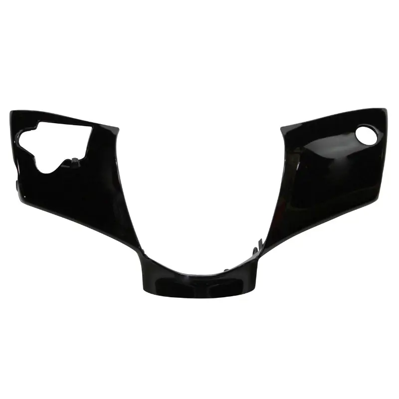 Carénage couvre-guidon P2R adaptable Piaggio Zip 50 2000+ noir brillant