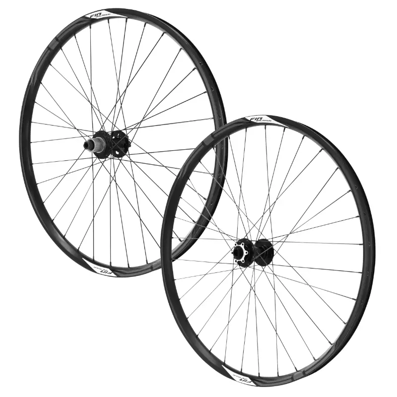 Roues VTT disque 29" Fir Galaxium e.bike disque 6 trous noir cassette Shimano Microspline 12V axe traversant 15-110 et 12-148 hauteur-profil 21 mm (paire) tubeless ready VAE