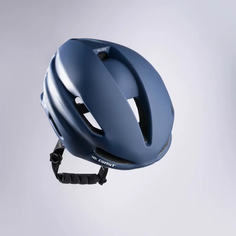 Casque vélo adulte GIST Route Veloce bleu taille 56-62 réglage molette boucle Fidlock — vue 7