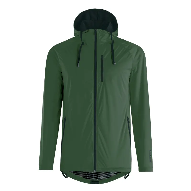 Veste de pluie adulte Gist Micron waterproof 15 micron avec capuche vert kaki XL