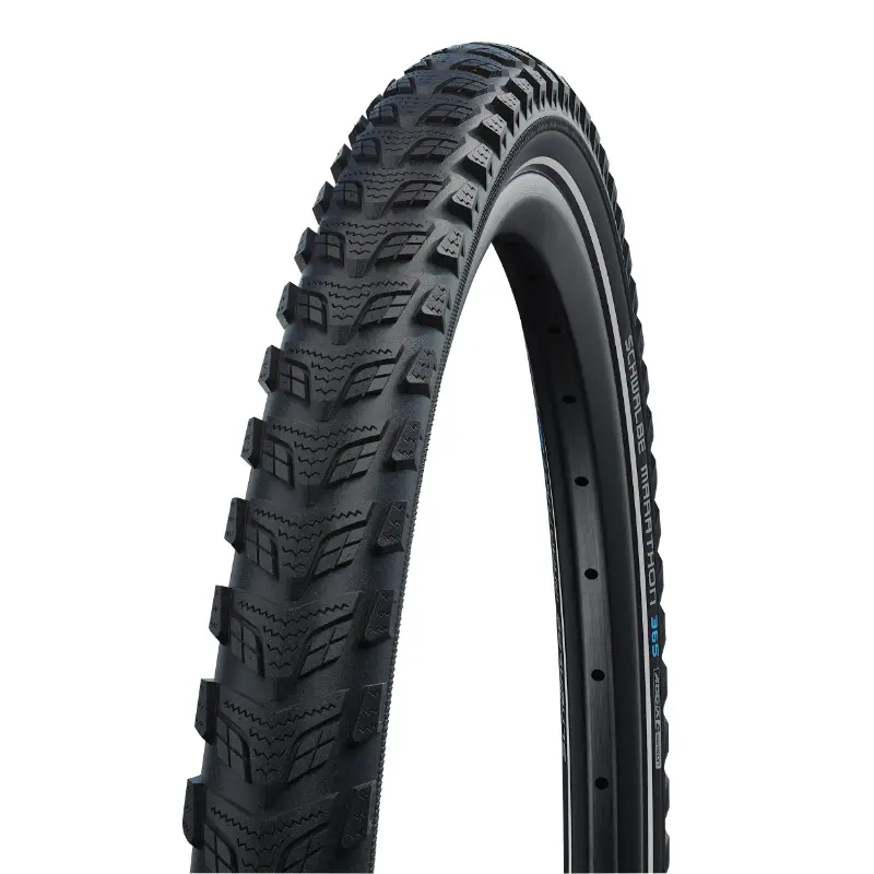 Pneu city 20 x 2.15 schwalbe marathon 365 noir TR (55-406) renfort greenguard 5MM flanc reflex compatible vae