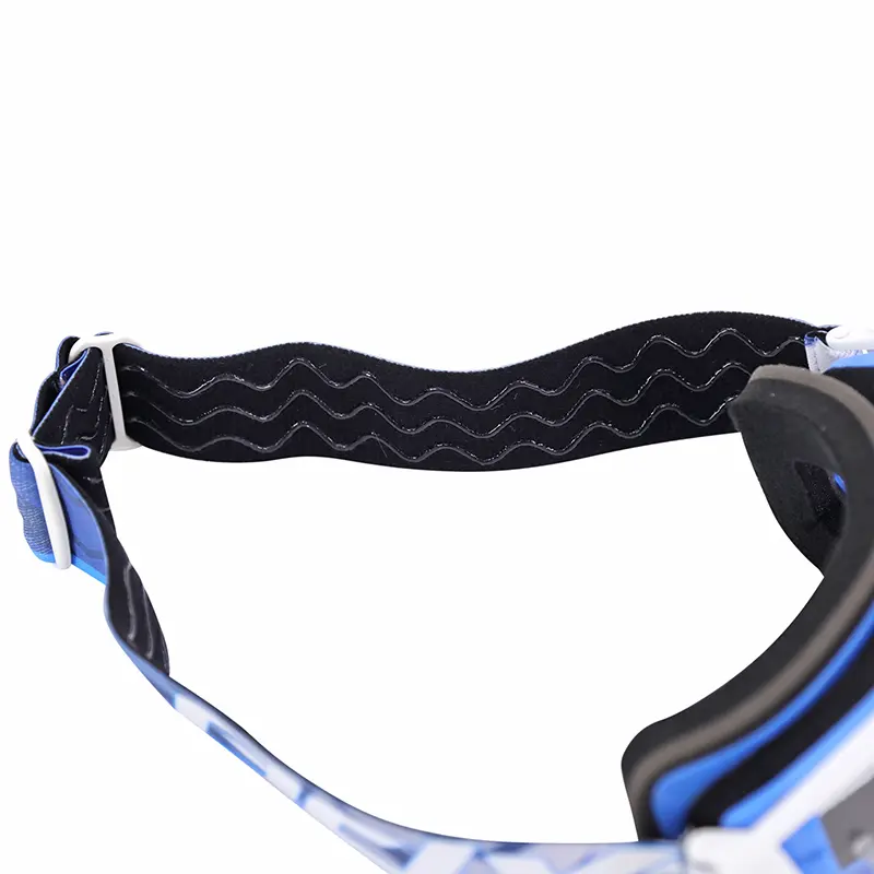ADX MX Cross-Brille Blau-Weiß kratzfeste Sichtscheibe homologiert EN1938 — Ansicht 4