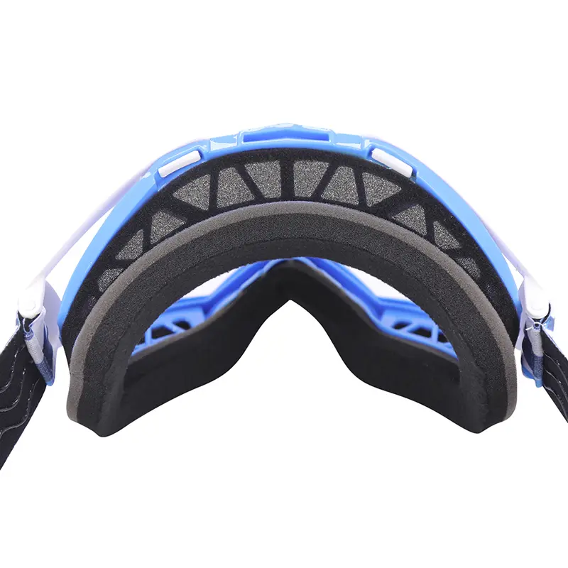 ADX MX Cross-Brille Blau-Weiß kratzfeste Sichtscheibe homologiert EN1938 — Ansicht 6