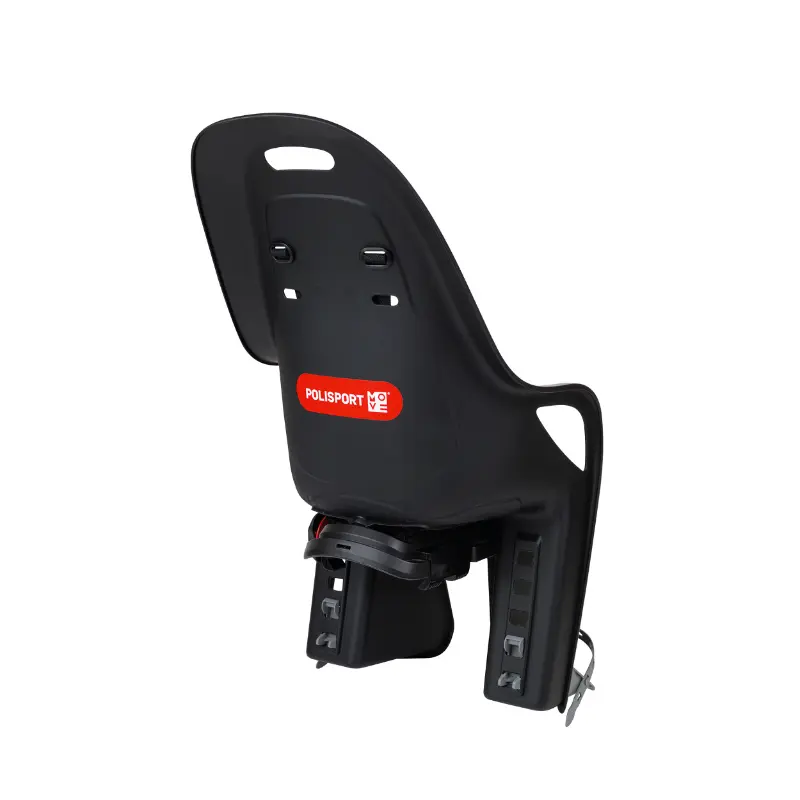 Barnstol bak Polisport att fästa på bagagebärare fäste skruvstäd koari svart kudde grå (9 till 22KGS) kompatibel elcykel homologerad en 14344 i individuell förpackning — vy 4