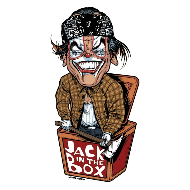 ステッカー Lethal Threat ミニ ジャック・イン・ザ・ボックス 60x80mm