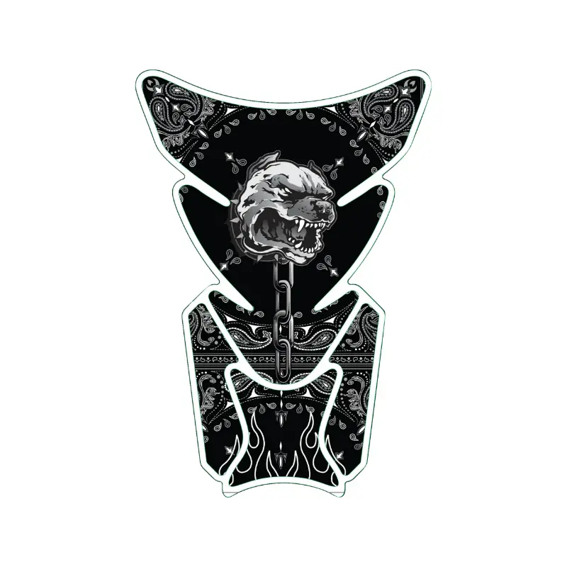 Protection de reservoir moto Lethal Threat pitbull attack (180X220MM) (LT70097)