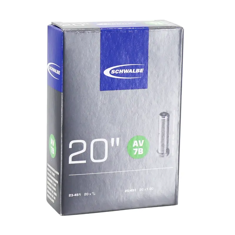 Cykelslange 20 x 0.90 - 1.00 Schwalbe standardventil (23-25-451)