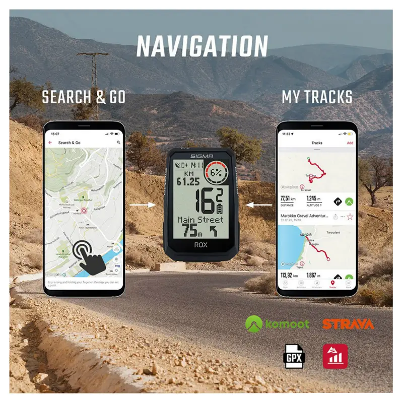 سگما ROX 4.0 GPS اینڈیورنس بلیک ایلٹیمیٹر کے ساتھ — 6 ویو