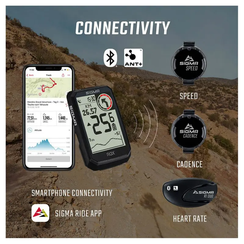 سگما ROX 4.0 GPS اینڈیورنس بلیک ایلٹیمیٹر کے ساتھ — 8 ویو