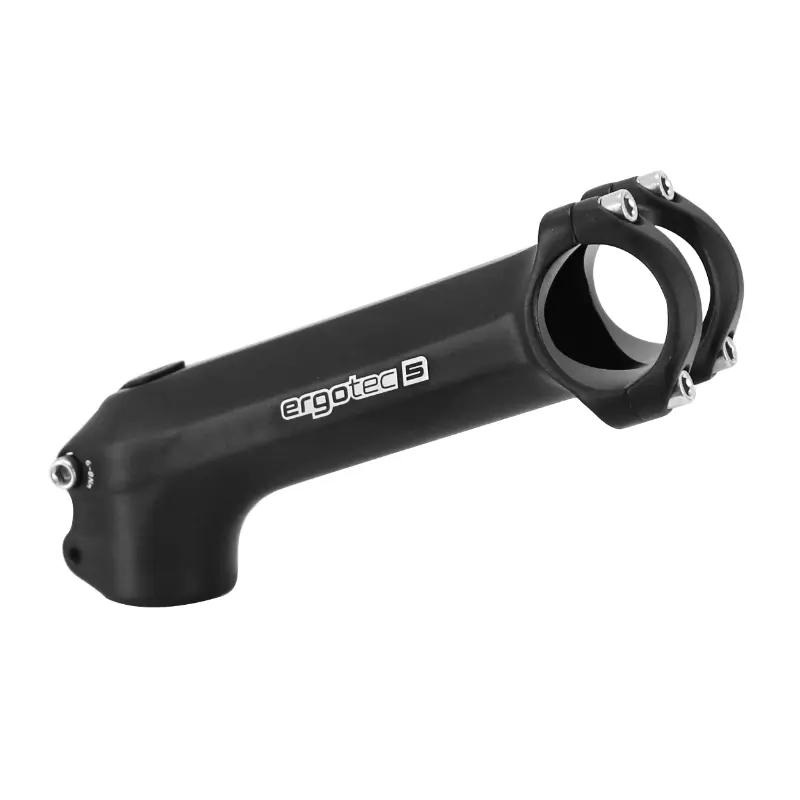 Potence VTT Ergotec Charisma aluminium noir fixe cintre 31,8 mm longueur 130 mm fourche 1"1/8