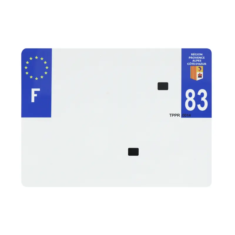 Bande plaque remorque 275x200 PVC vierge TOP PLAQ